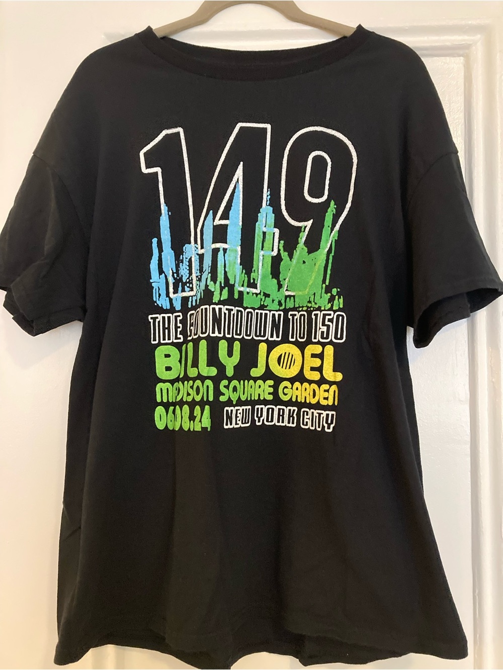 Billy Joel 149th MSG Final Performances 2024 T-Shirt XL Madison Square Garden